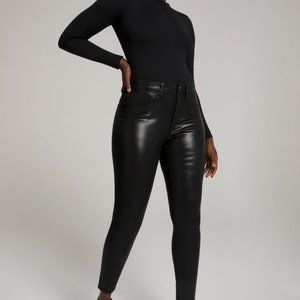 Good American - NWT - Good Legs Coated Black - Size 8